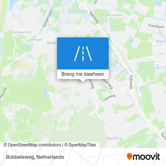 Bobbeleweg kaart