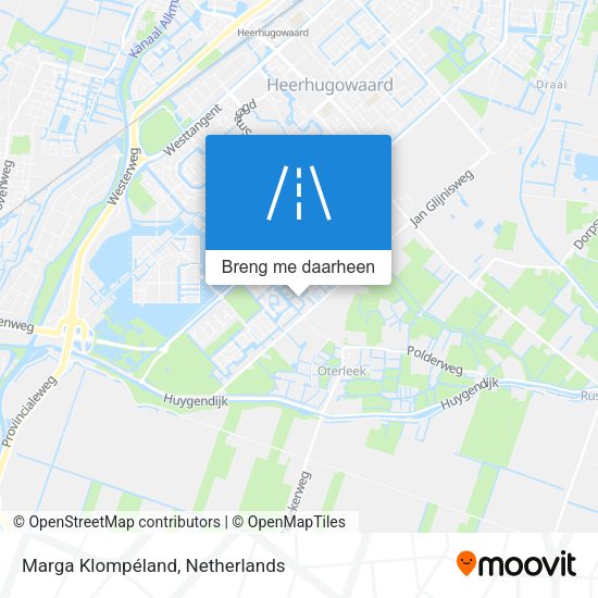 Marga Klompéland kaart