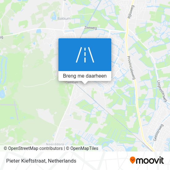 Pieter Kieftstraat kaart