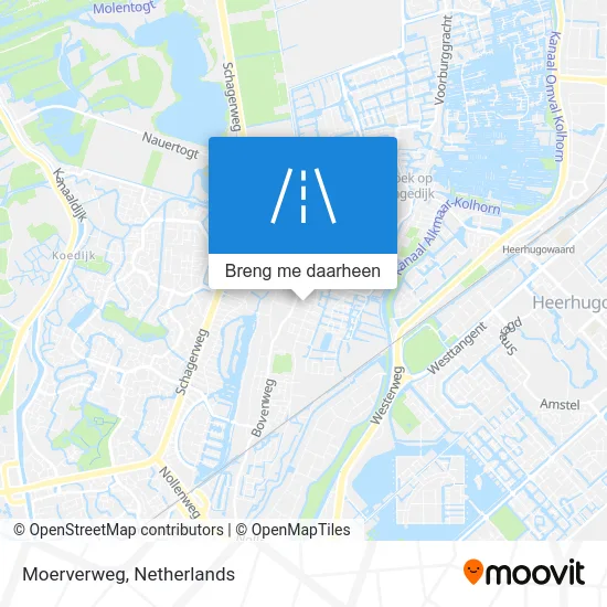 Moerverweg kaart