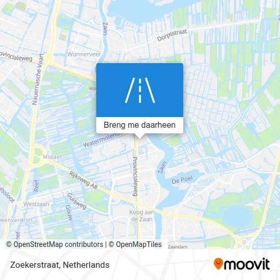 Zoekerstraat kaart