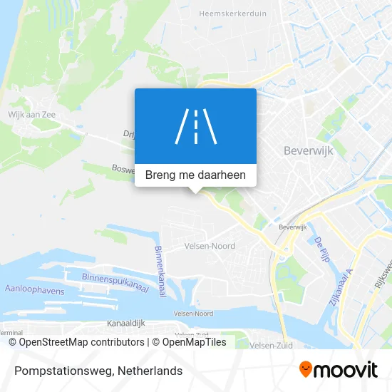 Pompstationsweg kaart