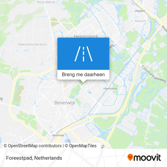 Foreestpad kaart