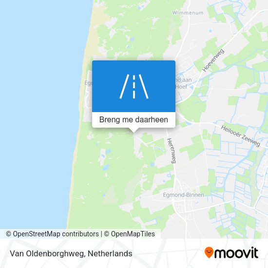 Van Oldenborghweg kaart