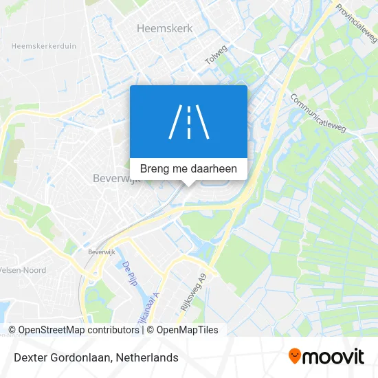Dexter Gordonlaan kaart