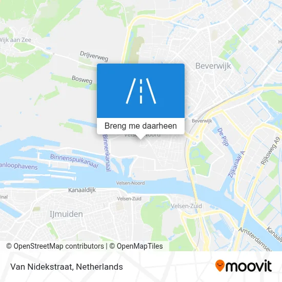 Van Nidekstraat kaart