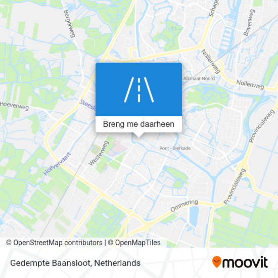 Gedempte Baansloot kaart