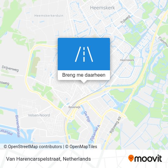 Van Harencarspelstraat kaart
