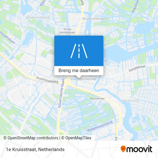 1e Kruisstraat kaart