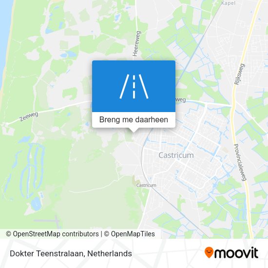 Dokter Teenstralaan kaart