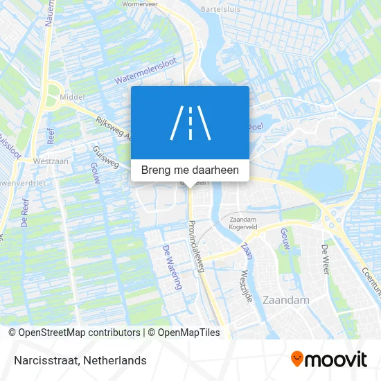 Narcisstraat kaart