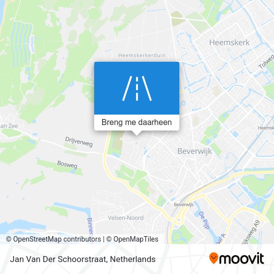 Jan Van Der Schoorstraat kaart