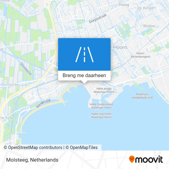 Molsteeg kaart