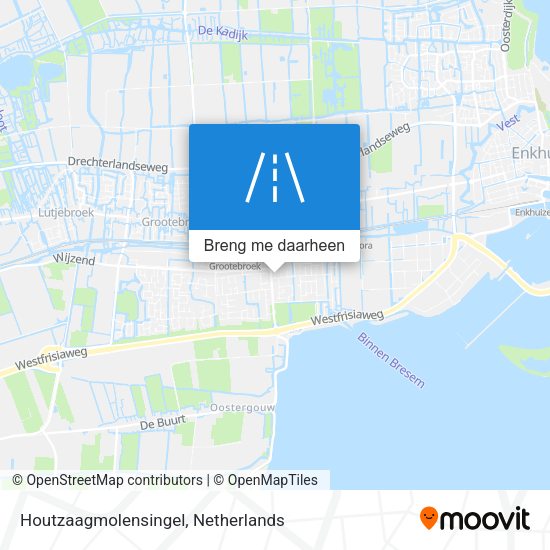 Houtzaagmolensingel kaart