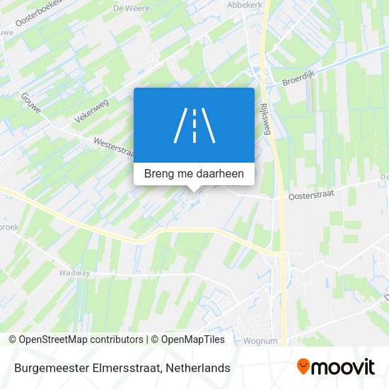 Burgemeester Elmersstraat kaart