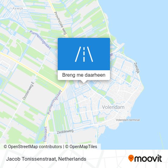Jacob Tonissenstraat kaart