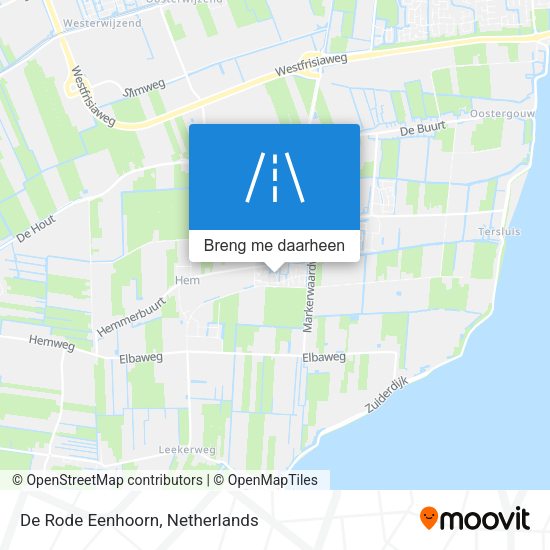 De Rode Eenhoorn kaart