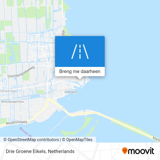 Drie Groene Eikels kaart