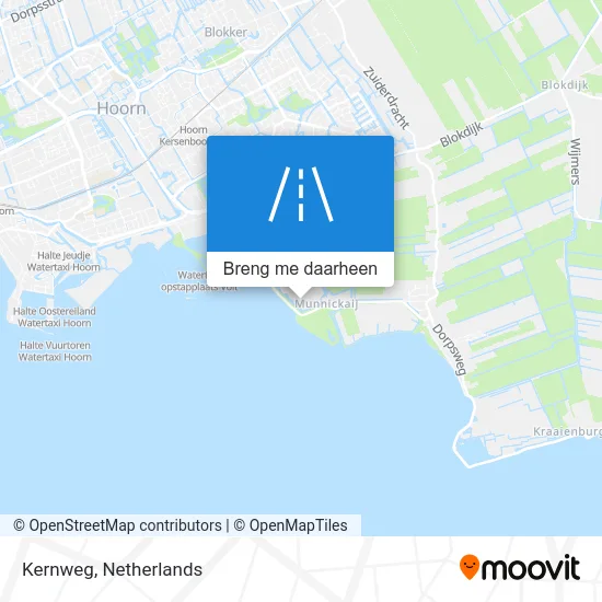Kernweg kaart