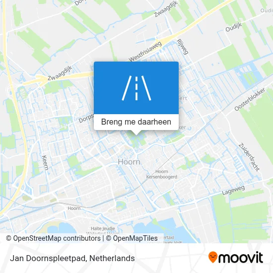 Jan Doornspleetpad kaart