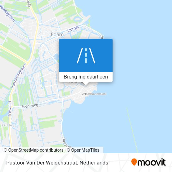 Pastoor Van Der Weidenstraat kaart