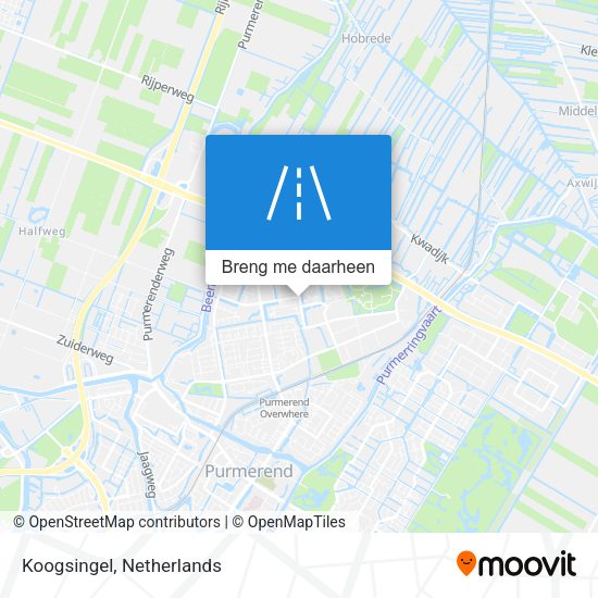 Koogsingel kaart