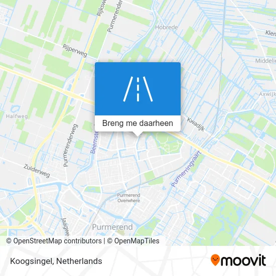 Koogsingel kaart