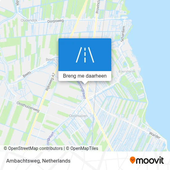Ambachtsweg kaart