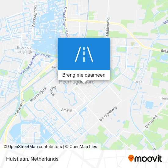 Hulstlaan kaart