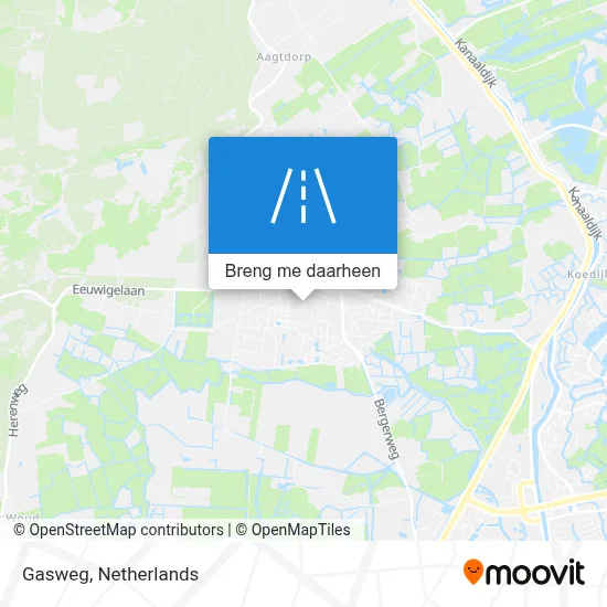 Gasweg kaart