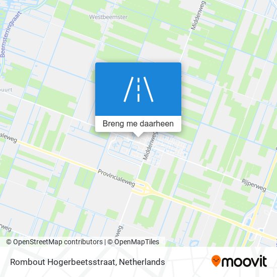 Rombout Hogerbeetsstraat kaart