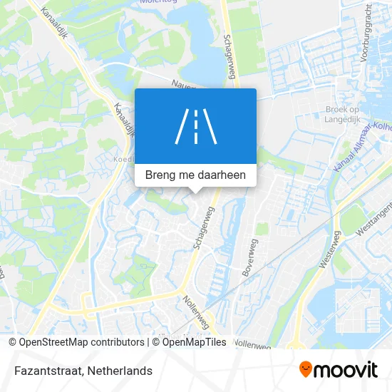 Fazantstraat kaart