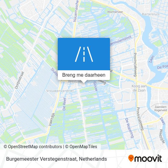 Burgemeester Verstegenstraat kaart