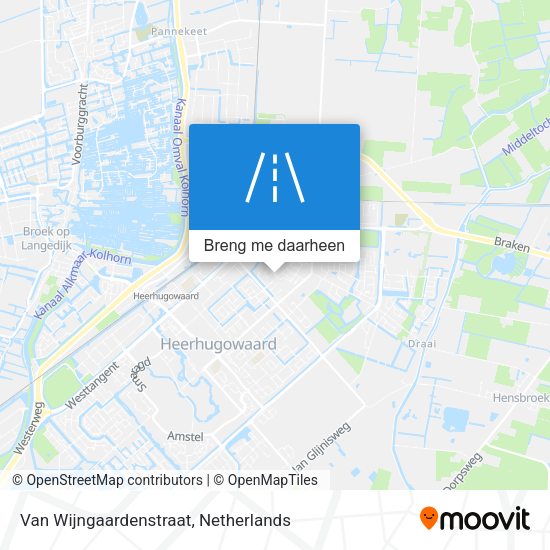 Van Wijngaardenstraat kaart