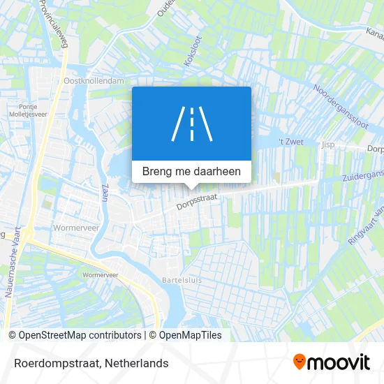 Roerdompstraat kaart