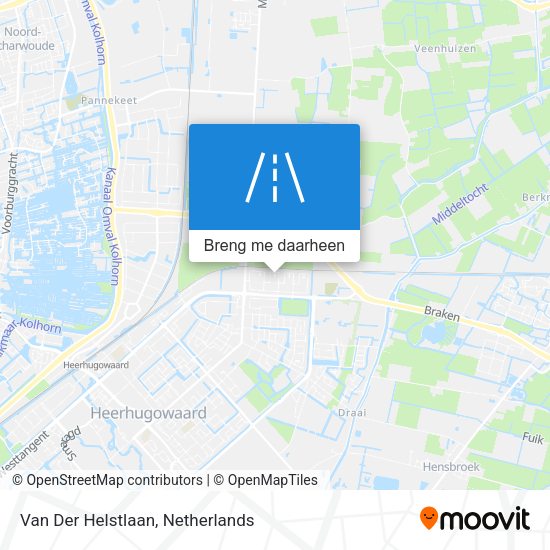 Van Der Helstlaan kaart