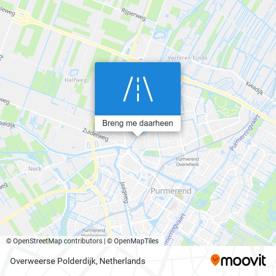 Overweerse Polderdijk kaart