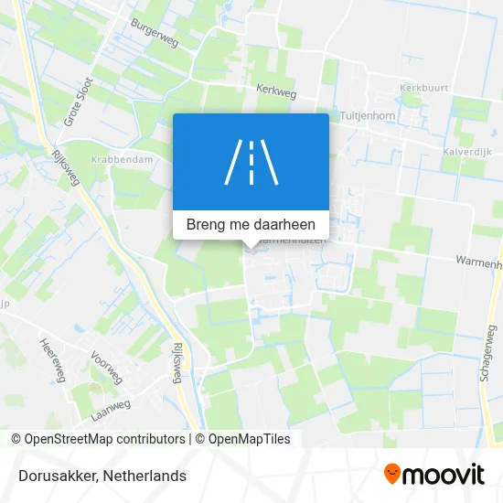 Dorusakker kaart