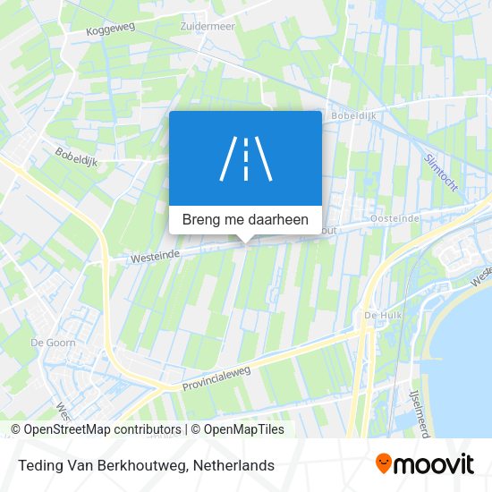 Teding Van Berkhoutweg kaart
