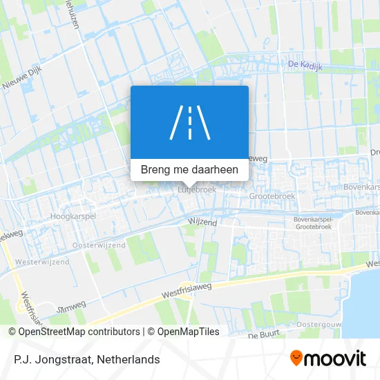 P.J. Jongstraat kaart