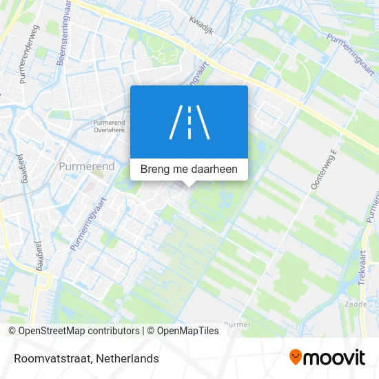 Roomvatstraat kaart