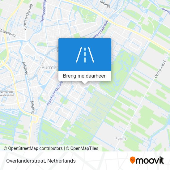 Overlanderstraat kaart