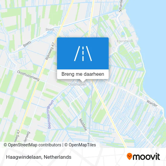 Haagwindelaan kaart