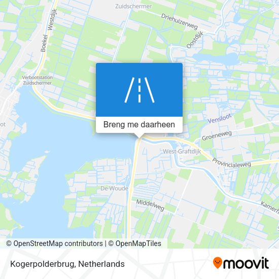 Kogerpolderbrug kaart