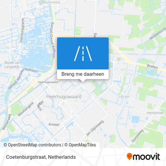 Coetenburgstraat kaart