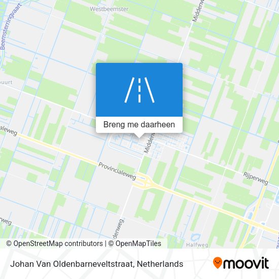 Johan Van Oldenbarneveltstraat kaart