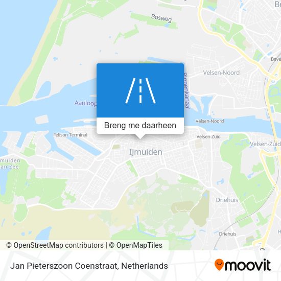 Jan Pieterszoon Coenstraat kaart