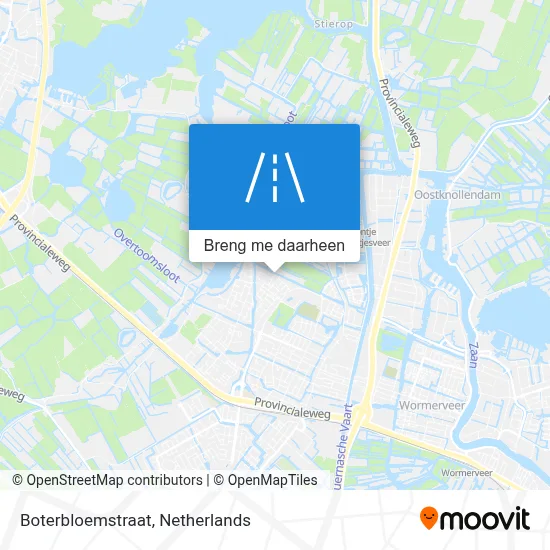 Boterbloemstraat kaart