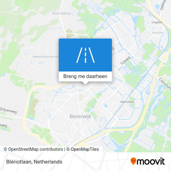 Blériotlaan kaart