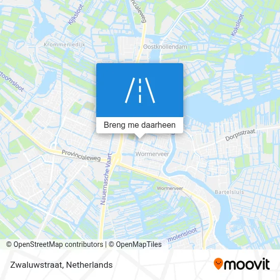 Zwaluwstraat kaart